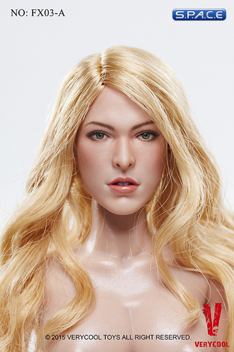 1/6 Scale Female Body with blonde hair Head Sculpt