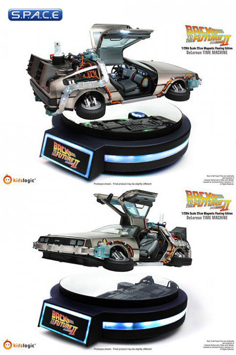 Retour vers le Futur 2 (II) voiture DeLorean Time Machine Version Magnetic  Levitating Collectible Figure Kids