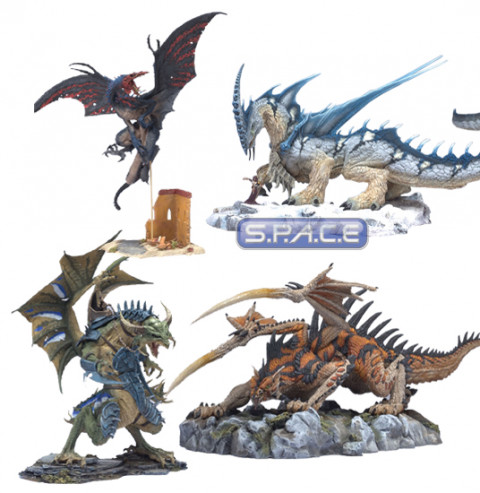 4er Komplettsatz : McFarlane´s Dragons Serie 6