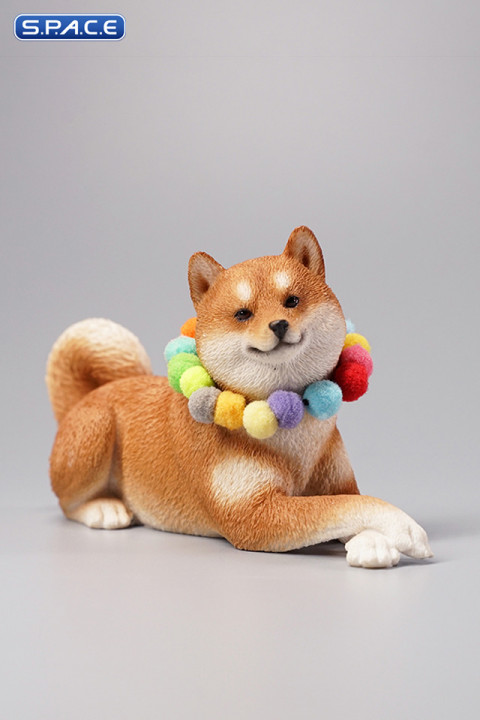 1/6 Scale lying Shiba Inu (brown)