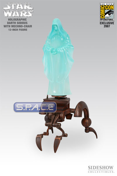 12 Holographic Darth Sidious with Mechno Chair (SDCC 2007)