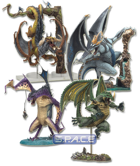 4er Komplettsatz : McFarlane´s Dragons Serie 8