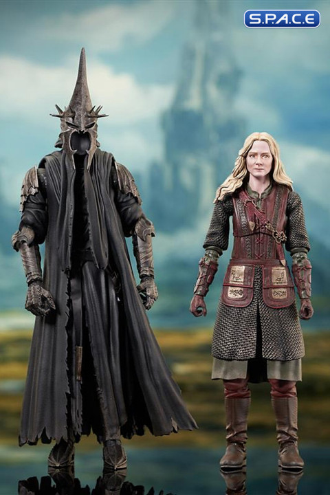 Complete Set of 2: Eowyn & Witch-King LOTR Select Wave 8 (Lord of the Rings)