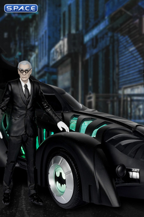 Alfred Pennyworth & Batmobile from Batman Forever (DC Multiverse)