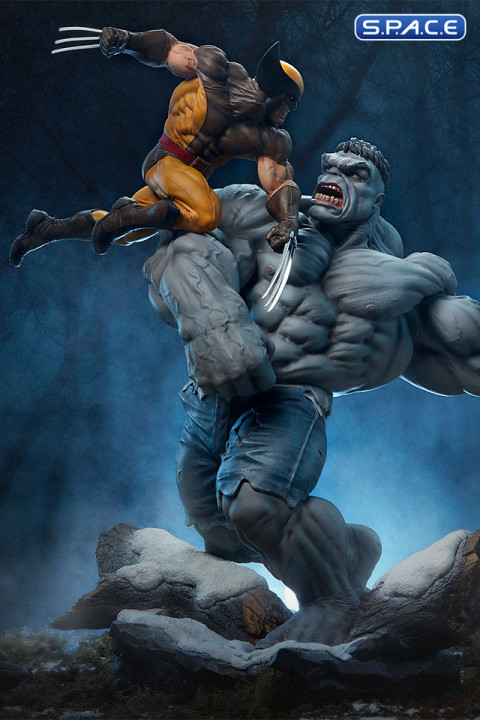 Grey Hulk vs. Wolverine Maquette (Marvel)