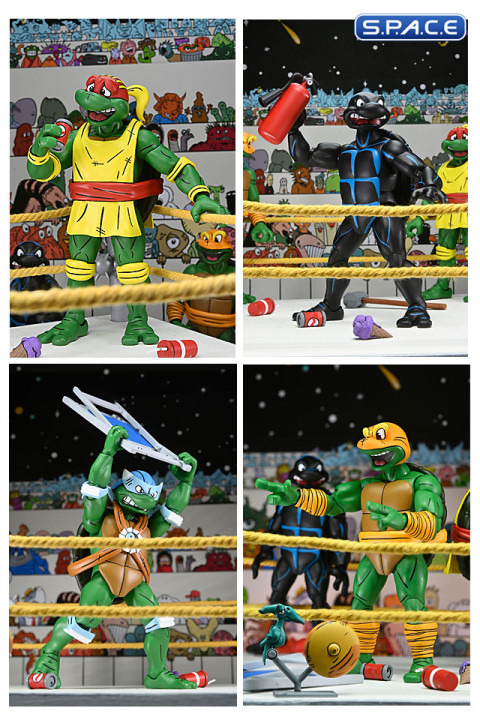 Stump Wrestling Turtles 4-Pack (Teenage Mutant Ninja Turtles)