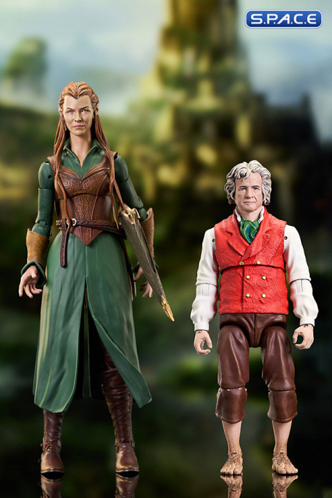 2er Satz: Tauriel & Bilbo Baggins LOTR Select Wave 9 (The Hobbit)