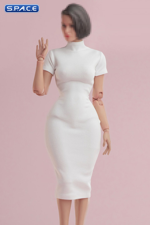 1/6 Scale tight Dress (white)