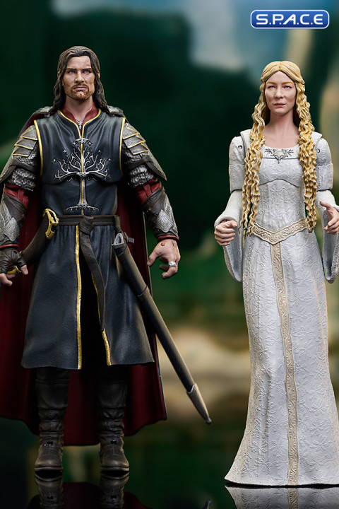 2er Satz: King Aragorn & Galadriel LOTR Select Wave 10 (Lord of the Rings)