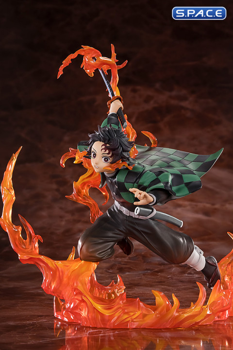 FiguartsZERO Tanjiro Kamado PVC Statue - Kyojuro Rengokus Sword Guard Version (Demon Slayer: Kimetsu no Yaiba)