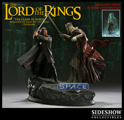 Aragorn vs. King of the Dead Sideshow Exclusive Diorama (Lord of the Rings)