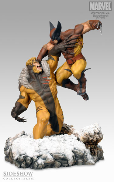 Wolverine vs. Sabretooth Diorama (Marvel)