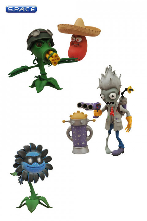 Diamond Select Toys Plants vs. Zombies Garden Warfare 2 Select - Weed vs.  Soldier Zombie - 6 in, 4 in 