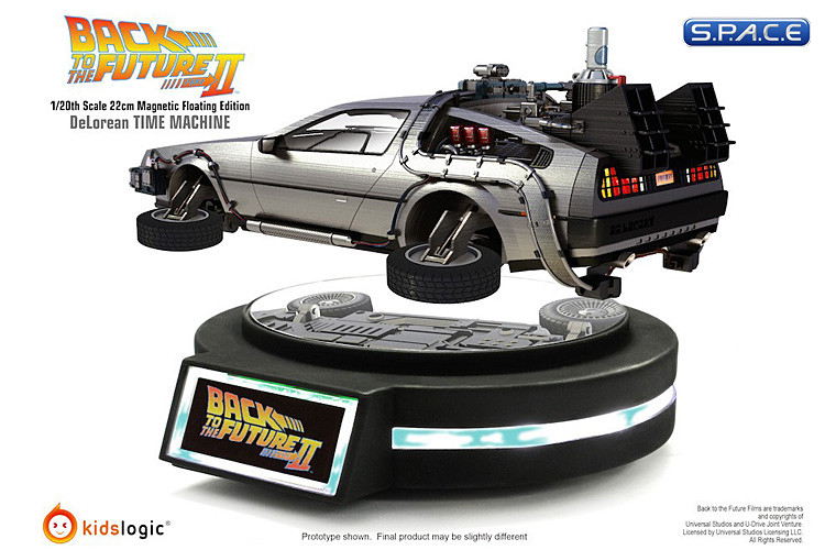 1/20 Scale Magnetic Floating DeLorean Time Machine (Back To The Future 2)