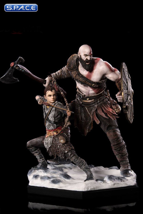 1 10 Scale Kratos And Atreus Deluxe Art Scale Statue God Of War