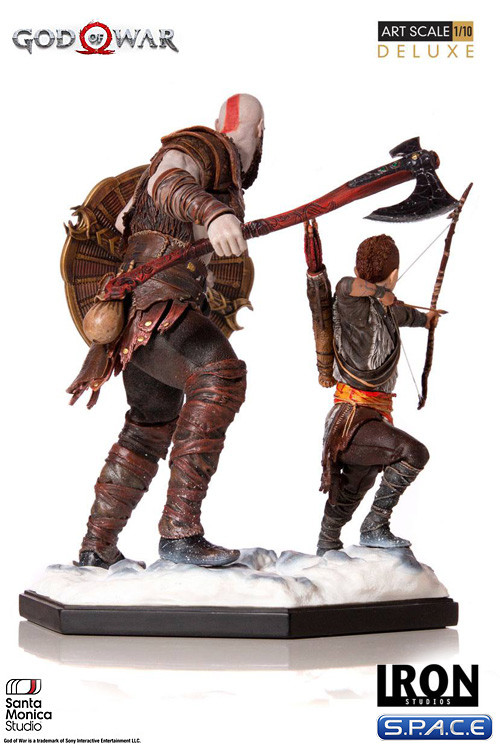 1 10 Scale Kratos And Atreus Deluxe Art Scale Statue God Of War