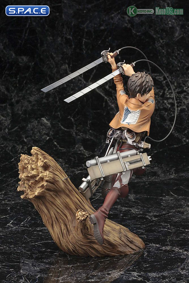 1/8 Scale Eren Yeager ARTFXJ Statue - Renewal Package Version (Attack