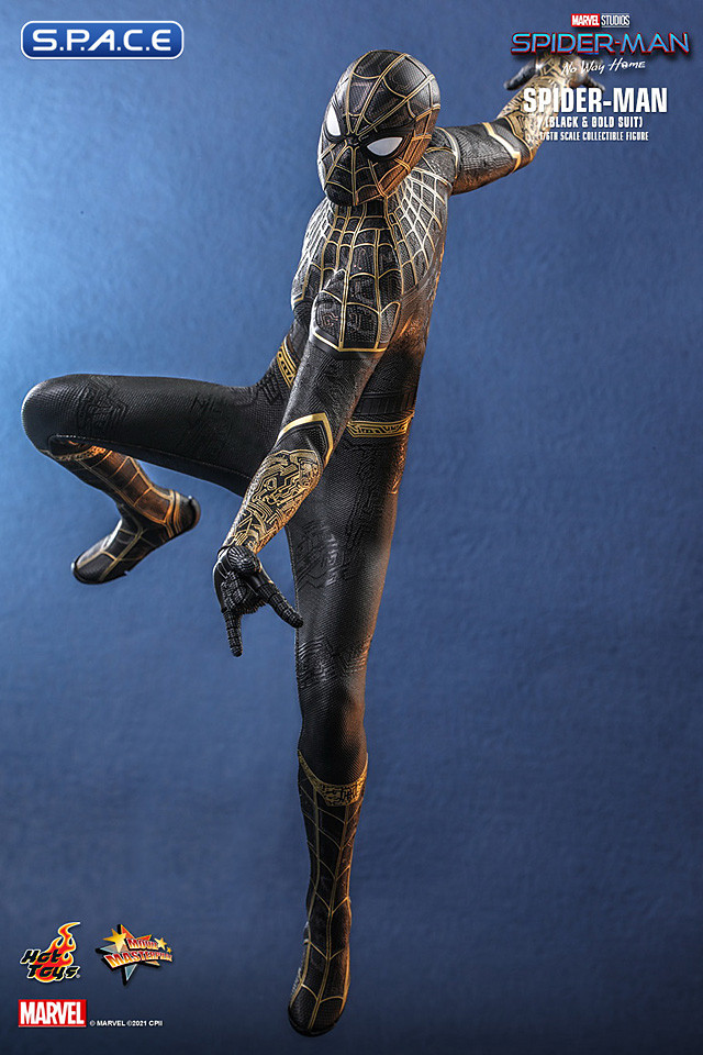1/6 Scale Spider-Man Black & Gold Suit Movie Masterpiece MMS604 (Spider ...