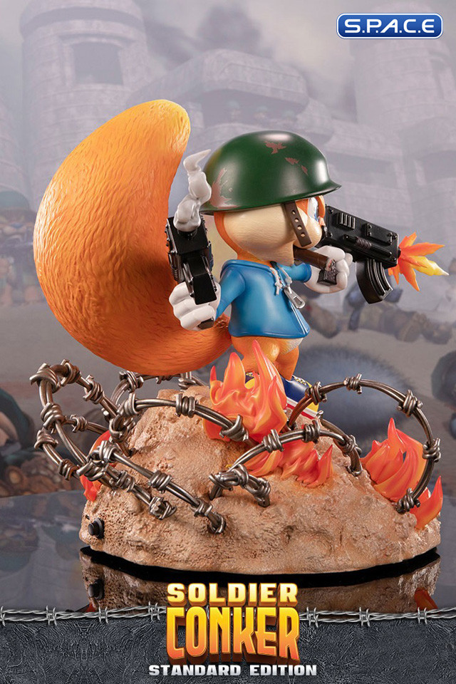 Soldier Conker Statue Conkers Bad Fur Day