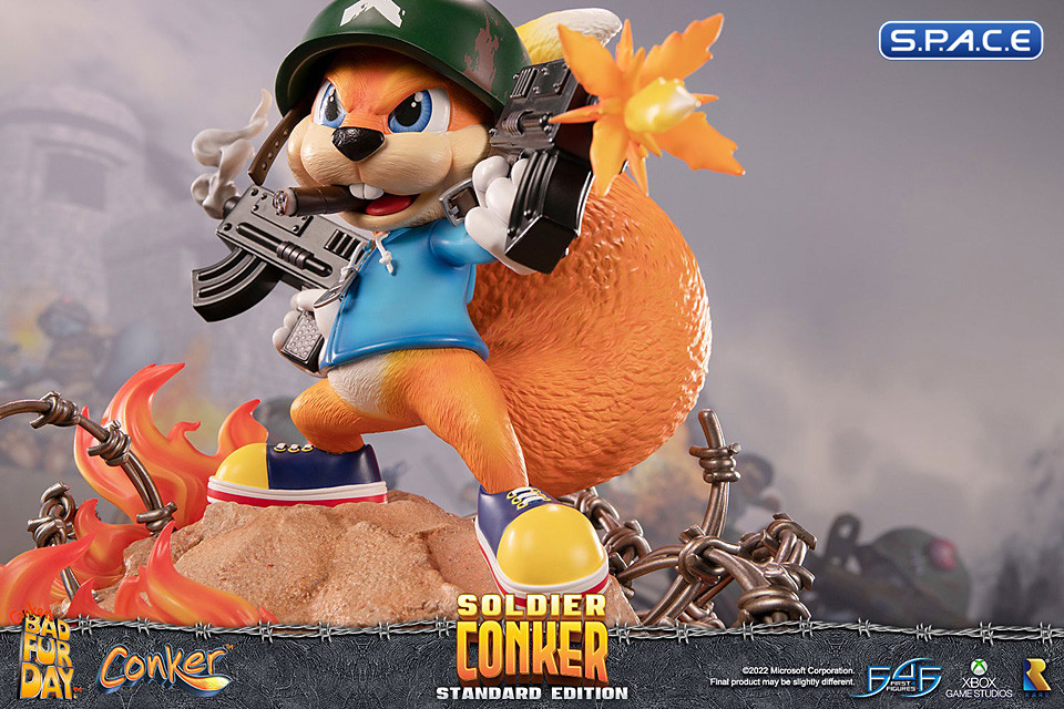 Soldier Conker Statue Conkers Bad Fur Day