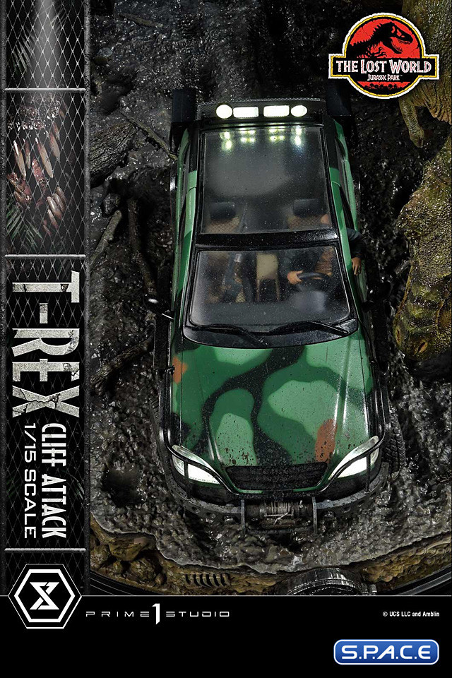 115 Scale T Rex Cliff Attack Legacy Museum Collection Statue Bonus Version The Lost World