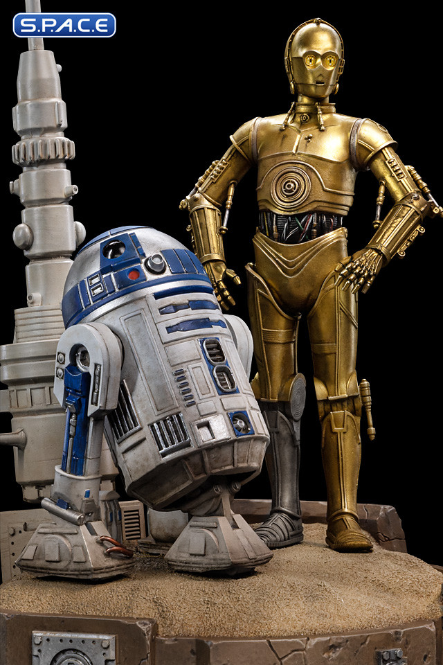 110 Scale C 3po And R2 D2 Deluxe Art Scale Statue Star Wars 