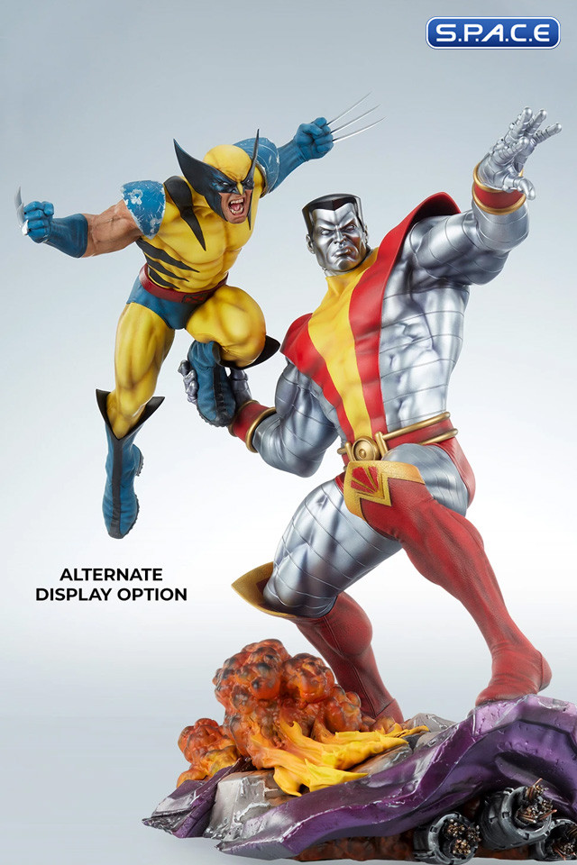 Colossus And Wolverine Fastball Special Statue Marvel