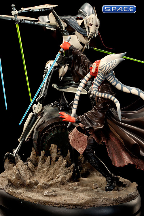 Hunt For The Jedi Shaak Ti Vs General Grievous Diorama Star Wars