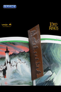 The Lord of the Rings Fellowship of the Ring Silhouette Leather Bookmark