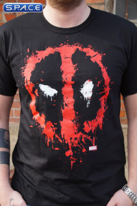Deadpool Splash Logo T-Shirt black (Marvel)