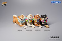 1/6 Scale lying Shiba Inu (brown)