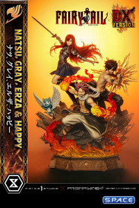 1/7 Scale Natsu, Gray, Erza & Happy Deluxe Concept Masterline Statue - Bonus Version (Fairy Tail)