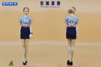 1/6 Scale Flight Attendant Clothing Set