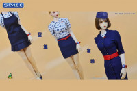 1/6 Scale Flight Attendant Clothing Set