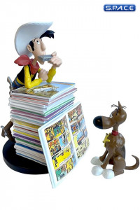 Lucky Luke & Rantanplan Pile of Comics Statue (Lucky Luke)