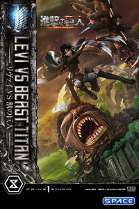 1/4 Scale Levi vs. Beast Titan Ultimate Premium Masterline Statue (Attack on Titan)