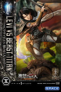 1/4 Scale Levi vs. Beast Titan Ultimate Premium Masterline Statue (Attack on Titan)