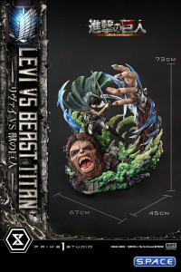 1/4 Scale Levi vs. Beast Titan Ultimate Premium Masterline Statue (Attack on Titan)