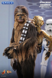 1/6 Scale Chewbacca with disassembled C-3PO Movie Masterpiece MMS766 (Star Wars)