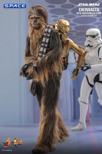 1/6 Scale Chewbacca with disassembled C-3PO Movie Masterpiece MMS766 (Star Wars)