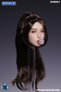 1/6 Scale Himari Head Sculpt (brown hair)