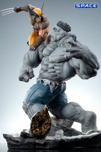 Grey Hulk vs. Wolverine Maquette (Marvel)