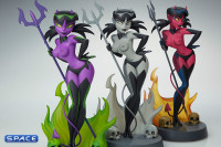 Devil Girl Original Artist Series Statue - purple & green Version