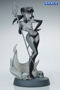 Devil Girl Original Artist Series Statue - black & white Version