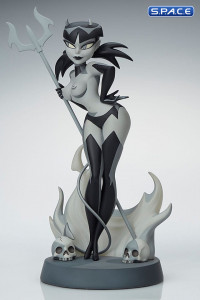 Devil Girl Original Artist Series Statue - black & white Version