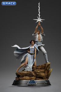 1/10 Scale Luke & Leia Movie Poster Deluxe Art Scale Statue (Star Wars)