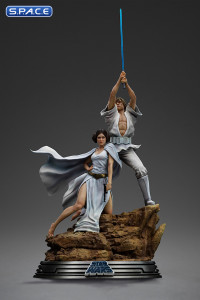 1/10 Scale Luke & Leia Movie Poster Deluxe Art Scale Statue (Star Wars)