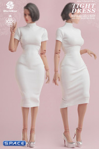 1/6 Scale tight Dress (white)