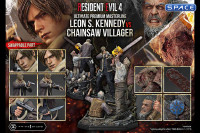 1/4 Scale Leon S. Kennedy vs. Chainsaw Villager Ultimate Premium Masterline Statue - Bonus Version (Resident Evil 4)