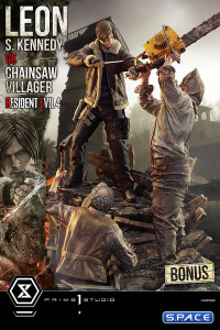 1/4 Scale Leon S. Kennedy vs. Chainsaw Villager Ultimate Premium Masterline Statue - Bonus Version (Resident Evil 4)